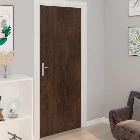 Self-adhesive door sheets 4 pcs PVC dark oak 210x90 cm by vidaXL, window films - Ref: Foro24-3059643, Price: 32,91 €, Discoun...