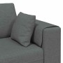 Sofá de tela con cojín Gris oscuro 208 cm tela