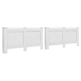 Heizkörperabdeckungen 2 Stück MDF weiß 152x19x81,5 cm von vidaXL, Zubehör für Heizkörper - Ref: Foro24-3051378, Preis: 208,35...