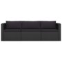 8-teiliges Gartenmöbel-Set und Kissen Kunstrattan schwarz von vidaXL, Gartensets - Ref: Foro24-3059502, Preis: 765,92 €, Raba...