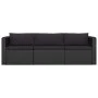 Set muebles de jardín 8 piezas y cojines ratán sintético negro de vidaXL, Conjuntos de jardín - Ref: Foro24-3059502, Precio: ...
