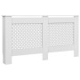 Cubiertas para radiador 2 unidades MDF blanco 152x19x81,5 cm