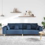 Sofá de tela con cojín Azul 208 cm tela