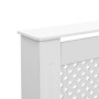 Cubiertas para radiador 2 unidades MDF blanco 152x19x81,5 cm