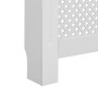 Cubiertas para radiador 2 unidades MDF blanco 152x19x81,5 cm