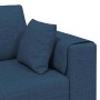Sofá de tela con cojín Azul 208 cm tela