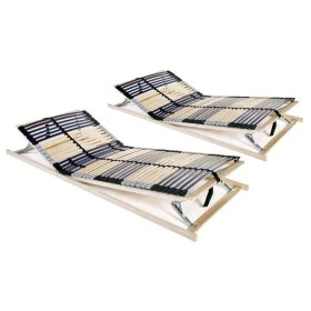 Slatted bases with 42 slats 7 zones 2 units 80x200 cm by vidaXL, Beds and slatted bases - Ref: Foro24-3051427, Price: 241,53 ...