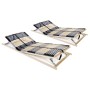 Slatted bases with 42 slats 7 zones 2 units 80x200 cm by vidaXL, Beds and slatted bases - Ref: Foro24-3051427, Price: 247,15 ...