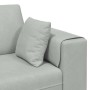 Sofá de terciopelo con cojín Gris Claro 208 cm Terciopelo