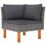 Set mit 6 Gartenmöbeln und Kissen synthetisches Rattangrau von vidaXL, Gartensets - Ref: Foro24-3059715, Preis: 372,24 €, Rab...