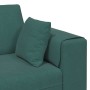 Sofá de terciopelo con cojín Verde oscuro 208 cm Terciopelo
