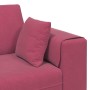 Sofá de terciopelo con cojín Rojo vino 208 cm Terciopelo