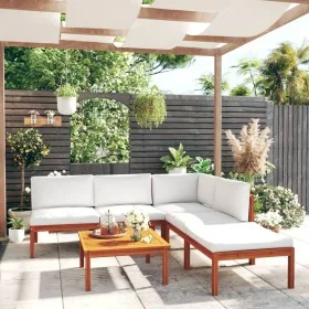 Garden furniture 6 pcs cream cushions solid acacia wood by vidaXL, Garden sets - Ref: Foro24-3057899, Price: 530,95 €, Discou...