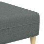 Sofá de tela con cojín 3 pcs Gris oscuro 208 cm tela