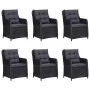 9-Piece Black Synthetic Rattan Garden Dining Set by vidaXL, Garden sets - Ref: Foro24-3059477, Price: 1,00 €, Discount: %