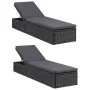 Juego de comedor para jardín 9 piezas ratán sintético negro de vidaXL, Conjuntos de jardín - Ref: Foro24-3059477, Precio: 1,0...