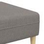 Sofá de tela con cojín 3 pcs Taupé 208 cm tela