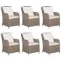 7-Piece Brown Synthetic Rattan Garden Dining Set by vidaXL, Garden sets - Ref: Foro24-3059471, Price: 983,19 €, Discount: %