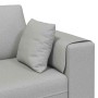 Sofá de tela con cojín 3 pcs Gris Nube 208 cm tela