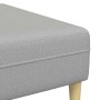 Sofá de tela con cojín 3 pcs Gris Nube 208 cm tela