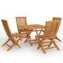 Conjunto de comedor de jardín 5 piezas madera maciza de teca de vidaXL, Conjuntos de jardín - Ref: Foro24-3059583, Precio: 31...