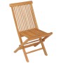 Garden dining set 5 pieces solid teak wood by vidaXL, Garden sets - Ref: Foro24-3059583, Price: 326,40 €, Discount: %