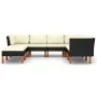 8-piece garden furniture set with black synthetic rattan cushions by vidaXL, Garden sets - Ref: Foro24-3059741, Price: 519,88...