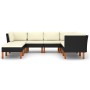 8-teiliges Gartenmöbel-Set synthetische Rattankissen schwarz von vidaXL, Gartensets - Ref: Foro24-3059741, Preis: 527,21 €, R...