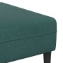 Sofá de terciopelo 3 pcs Verde oscuro 208 cm Terciopelo
