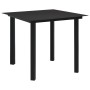 Garten-Essgruppe 3-teilig aus schwarzem PVC-Rattan von vidaXL, Gartensets - Ref: Foro24-3058283, Preis: 306,18 €, Rabatt: %