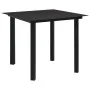 Garten-Essgruppe 3-teilig aus schwarzem PVC-Rattan von vidaXL, Gartensets - Ref: Foro24-3058283, Preis: 306,80 €, Rabatt: %