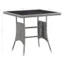 5-Piece Gray Synthetic Rattan Garden Dining Set by vidaXL, Garden sets - Ref: Foro24-3059443, Price: 167,48 €, Discount: %