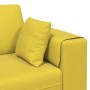Sofá de terciopelo con cojín 3 pcs Amarillo 208 cm Terciopelo