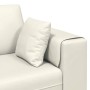 Sofá de terciopelo con cojín 3 pcs Crema 208 cm Terciopelo