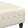 Sofá de terciopelo con cojín 3 pcs Crema 208 cm Terciopelo