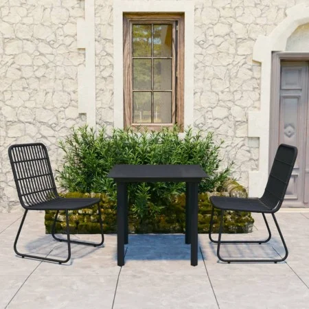 3-piece garden dining set synthetic rattan and glass by vidaXL, Garden sets - Ref: Foro24-3060249, Price: 327,28 €, Discount: %