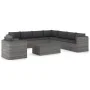 Gartenmöbelset 9-teilig aus synthetischem Rattan und grauen Kissen von vidaXL, Gartensets - Ref: Foro24-3059488, Preis: 974,0...