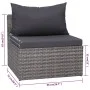 Gartenmöbelset 9-teilig aus synthetischem Rattan und grauen Kissen von vidaXL, Gartensets - Ref: Foro24-3059488, Preis: 974,0...