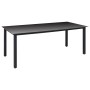 Juego de comedor para jardín 7 piezas negro de vidaXL, Conjuntos de jardín - Ref: Foro24-3060050, Precio: 570,10 €, Descuento: %