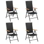 5-teiliges Garten-Essset in Schwarz und Braun von vidaXL, Gartensets - Ref: Foro24-3060089, Preis: 355,79 €, Rabatt: %
