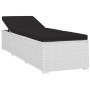 Gartenliegen und Tisch 3 Stück weißes synthetisches Rattan von vidaXL, Liegen - Ref: Foro24-3057664, Preis: 328,37 €, Rabatt: %