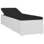 Tumbonas de jardín y mesita 3 piezas ratán sintético blanco de vidaXL, Tumbonas - Ref: Foro24-3057664, Precio: 323,19 €, Desc...