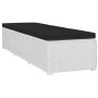 Gartenliegen und Tisch 3 Stück weißes synthetisches Rattan von vidaXL, Liegen - Ref: Foro24-3057664, Preis: 328,37 €, Rabatt: %