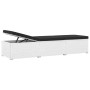 Garden loungers and table 3 pieces white synthetic rattan by vidaXL, Loungers - Ref: Foro24-3057664, Price: 327,06 €, Discoun...