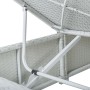 Gartenliegen und Tisch 3 Stück weißes synthetisches Rattan von vidaXL, Liegen - Ref: Foro24-3057664, Preis: 328,37 €, Rabatt: %