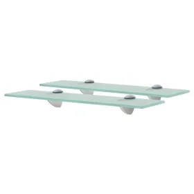 Floating shelves 2 units glass 8 mm 40x10 cm by vidaXL, Shelves and shelves - Ref: Foro24-3051495, Price: 23,86 €, Discount: %