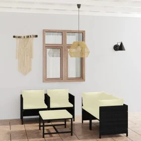 5-piece garden furniture set and black synthetic rattan cushions by vidaXL, Garden sets - Ref: Foro24-3059780, Price: 298,42 ...