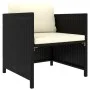 5-teiliges Gartenmöbel-Set und schwarze synthetische Rattankissen von vidaXL, Gartensets - Ref: Foro24-3059780, Preis: 298,42...