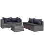 8-piece garden sofa set and gray synthetic rattan cushions by vidaXL, Garden sets - Ref: Foro24-3059494, Price: 868,26 €, Dis...