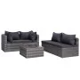 8-teiliges Gartensofa-Set und graue synthetische Rattankissen von vidaXL, Gartensets - Ref: Foro24-3059494, Preis: 780,83 €, ...